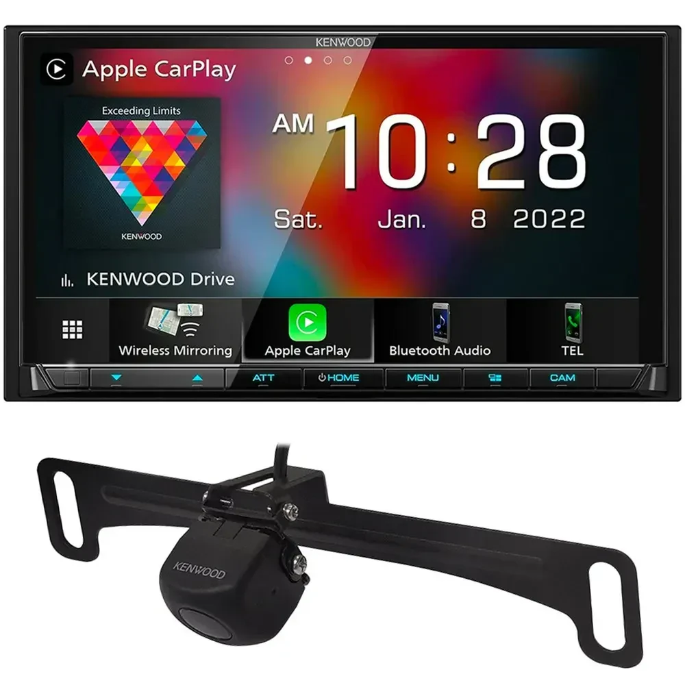 Автомагнитола Kenwood DMX9708S 6.95" с камерой заднего вида 128°