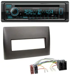 Kenwood MP3 Bluetooth DAB USB CD Autoradio für Fiat Stilo (192, 2001-2008)