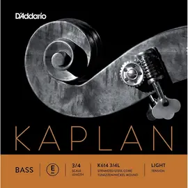 Струна для контрабаса D'Addario Kaplan Series Double Bass E String 3/4 Size Light