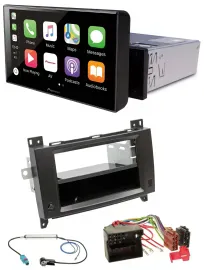 Автомагнитола Pioneer Bluetooth, DAB, USB, MP3 для Mercedes Viano/Vito (2006–2014) чёрная