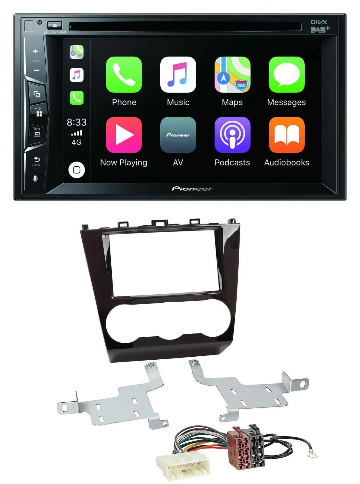 Автомагнитола для Subaru Forester (с 2015) Pioneer 2-DIN, MP3, USB, DVD, Bluetooth, DAB