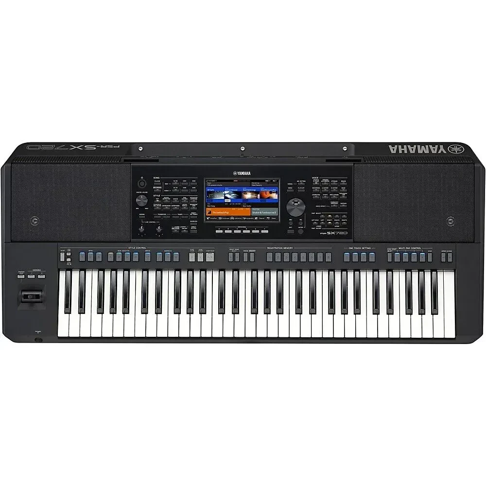 Клавишная рабочая станция Yamaha PSR-SX720 61 клавиша, сенсорный экран 7", черный