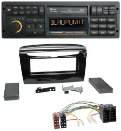 Blaupunkt USB DAB SD MP3 Bluetooth Autoradio für Lancia Y ab 12 schwarz glänzend