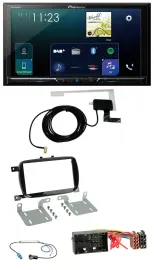 Pioneer 2DIN DAB USB MP3 Bluetooth Autoradio für Fiat 500X ab 2016 klavierlack s