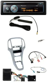 Pioneer CD USB Bluetooth DAB Lenkrad Autoradio für Opel Astra J 09-16 Platin sil