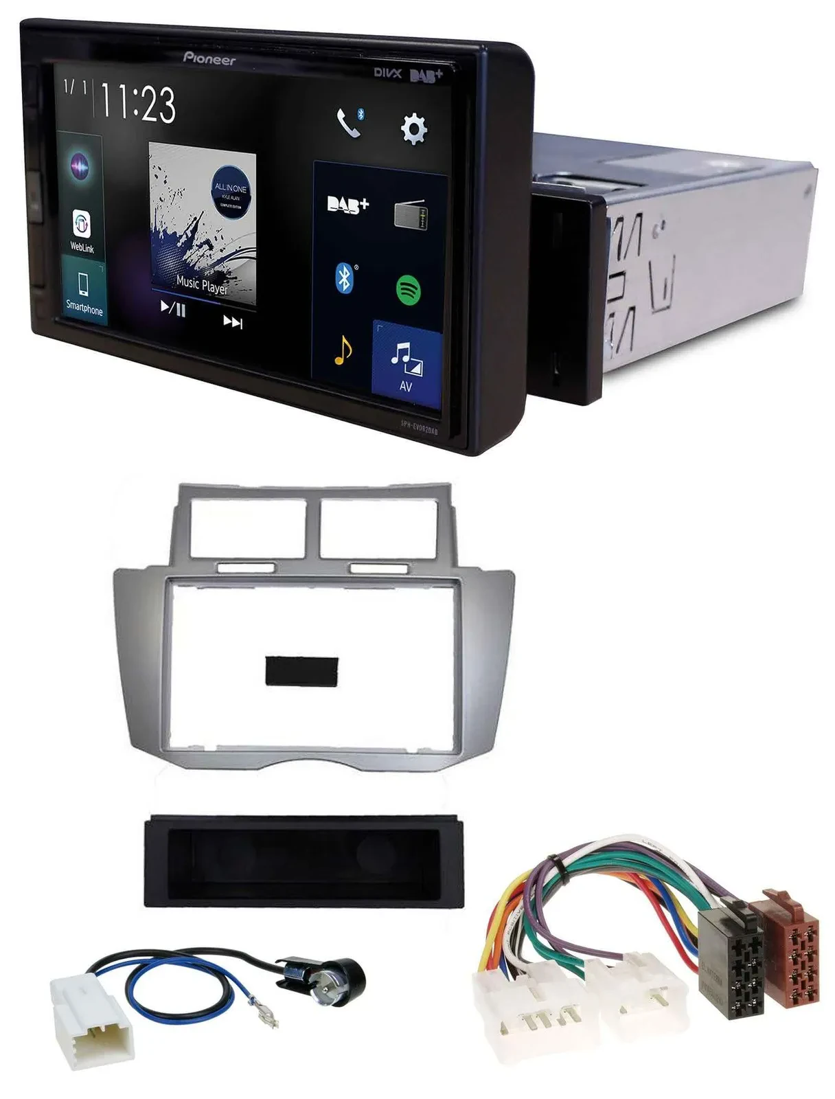 Pioneer DAB MP3 Bluetooth USB Autoradio für Toyota Yaris (2007-2011)