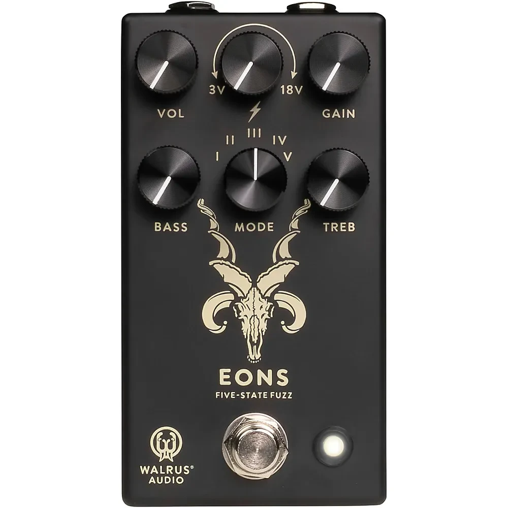 Педаль эффектов для электрогитары Walrus Audio Eons Minimal Series Five-State Fuzz, черный