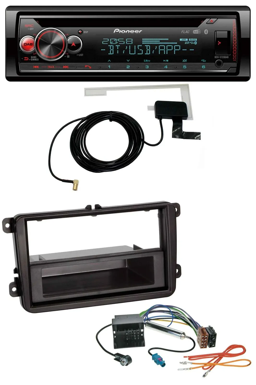 Автомагнитола Pioneer DAB, CD, MP3, USB, Bluetooth для VW Amarok/Beetle/EOS (с 2006)