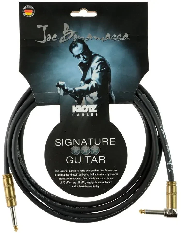 Инструментальный кабель Klotz JBNPR060 Joe Bonamassa Signature Black 6 м
