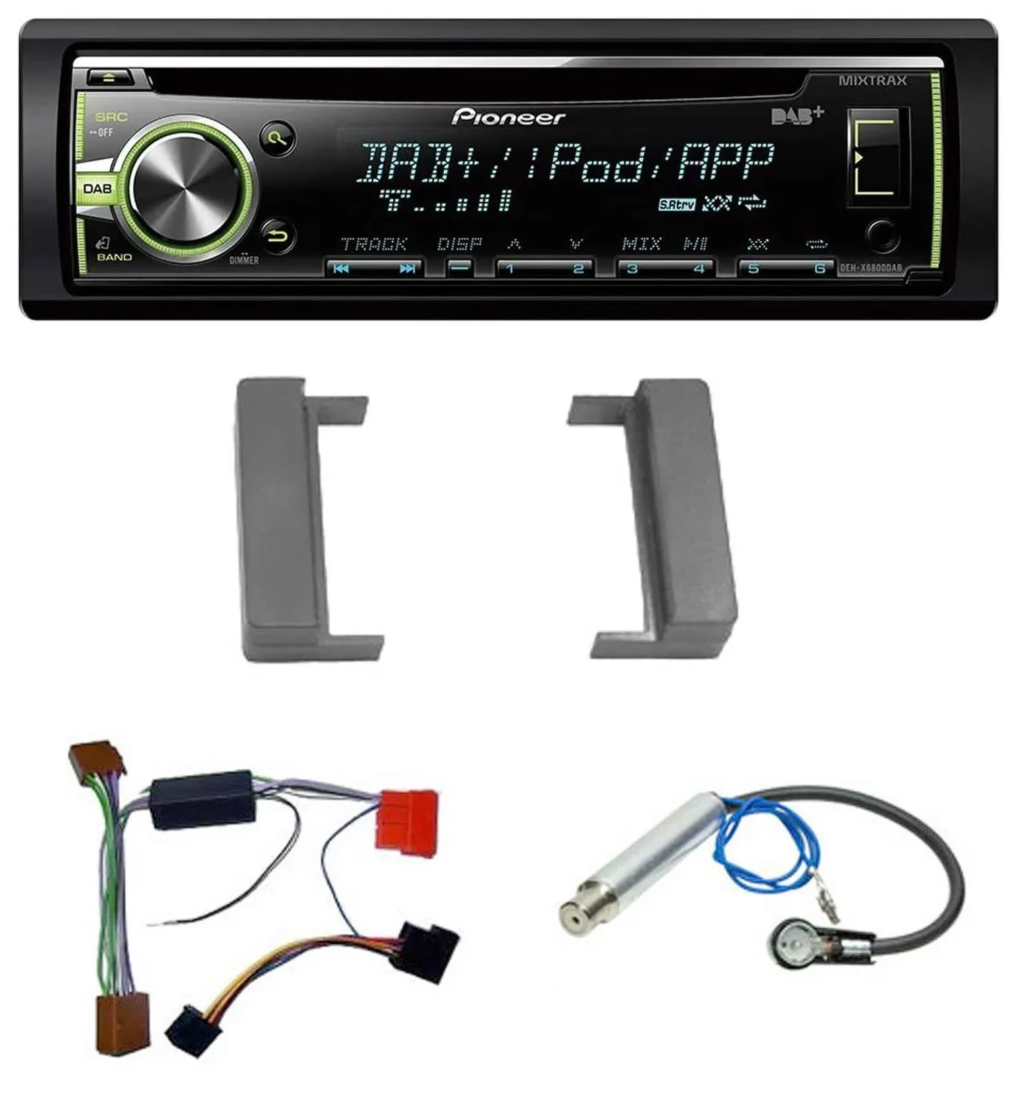 Автомагнитола для Audi A2/A3 8L/A4 B5/TT 1999–2006 Pioneer DAB, USB, MP3, AUX, CD