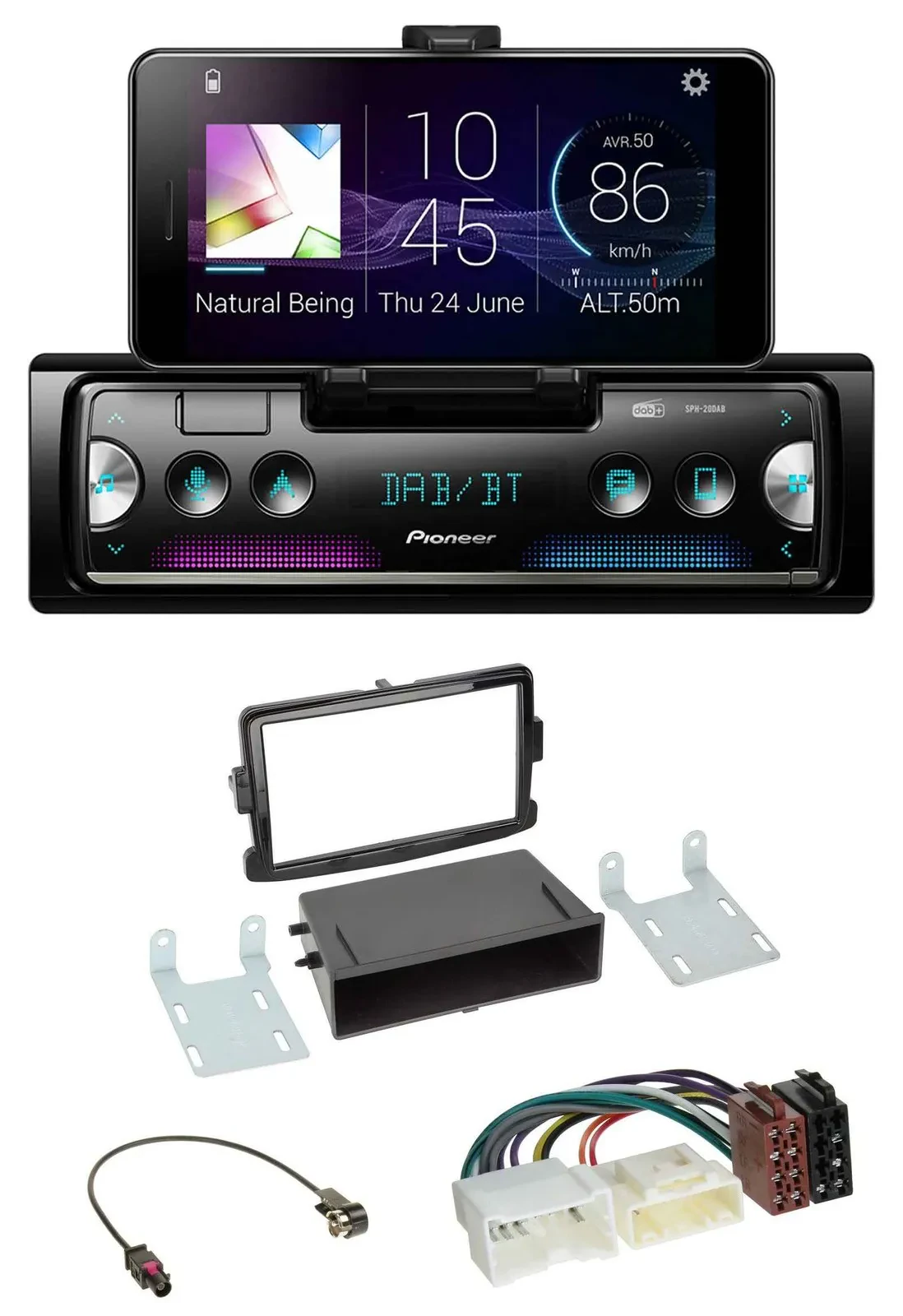 Pioneer USB MP3 Bluetooth DAB Autoradio für Dacia Lodgy Sandero Opel Vivaro