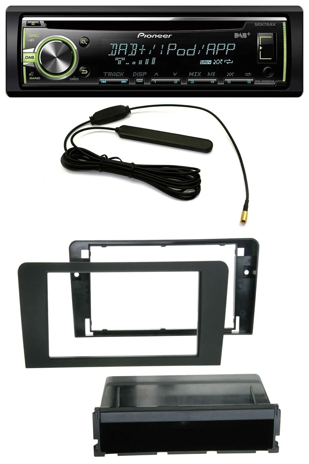 Pioneer MP3 USB CD DAB Lenkrad Autoradio für Audi A3 8P 03-12 Bose Aktivsystem Q