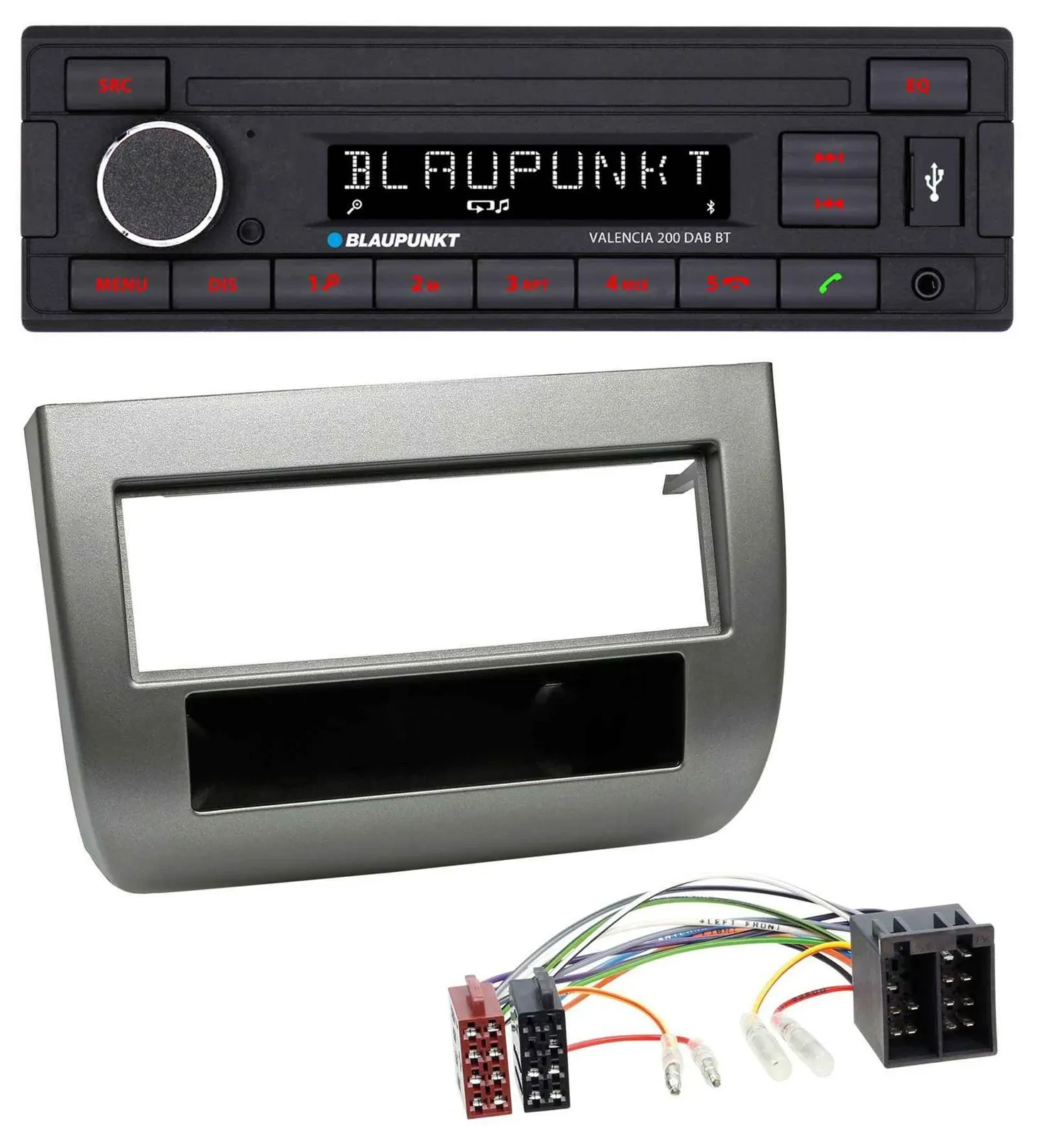 Blaupunkt DAB MP3 Bluetooth USB Autoradio für Lancia Y 843 03-11 dunkelsilbermet