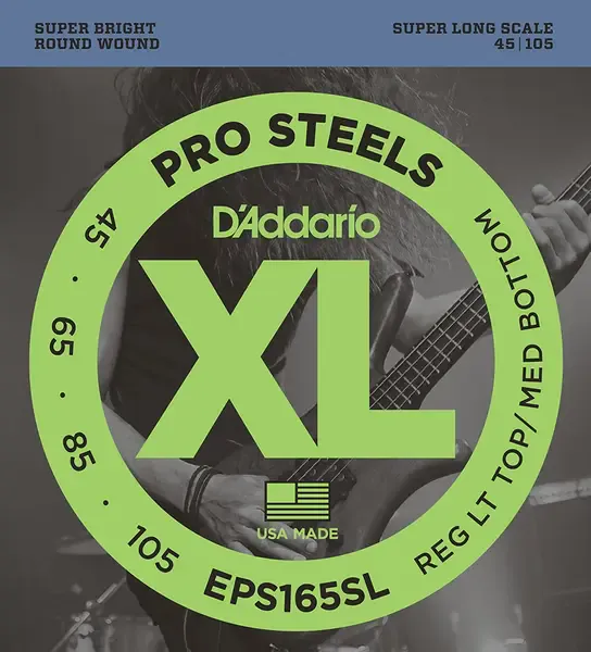 Струны для бас-гитары D'Addario ProSteels EPS165SL 45-105