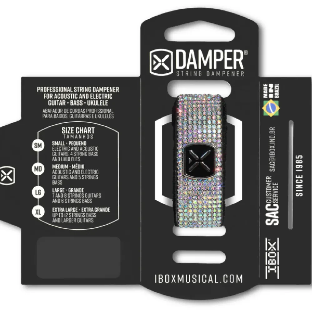 Глушитель струн для гитары IBOX DAMD03 средний, с кристаллами