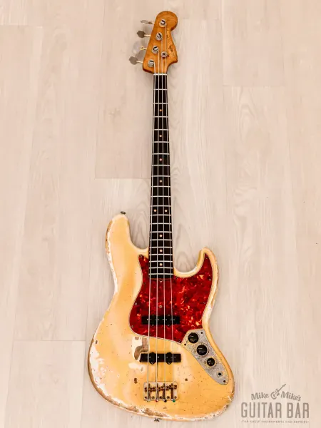 Бас-гитара Fender Jazz Bass JJ Olympic White w/case USA 1964