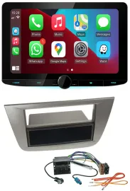 Kenwood MP3 USB DAB Bluetooth Autoradio für Seat Altea Toledo ab 05 Anthrazit-me