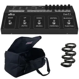 Chauvet DJ Foot-C 2 DMX Foot Controller + Case +  DMX Cables