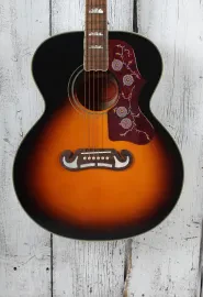 Epiphone J-200 Super Jumbo Acoustic Electric Guitar Aged Vintage Sunburst Gloss