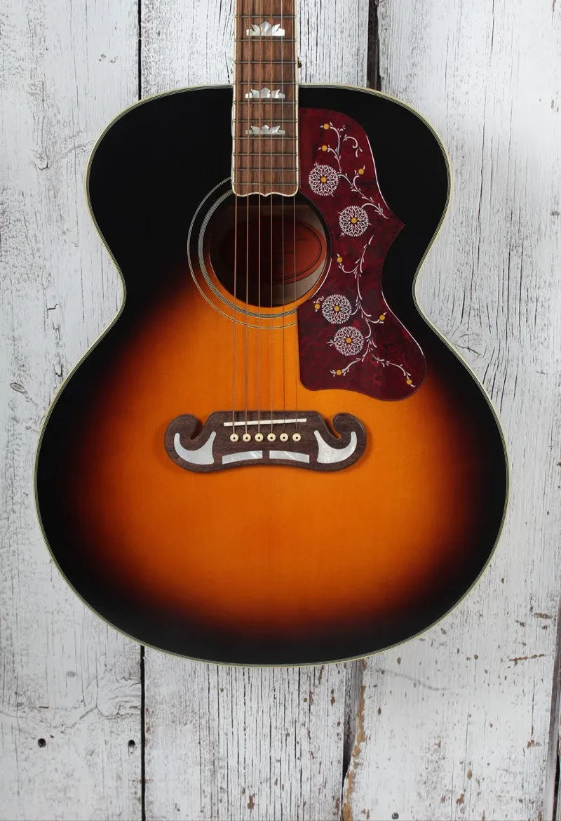 Epiphone J-200 Super Jumbo Acoustic Electric Guitar Aged Vintage Sunburst Gloss