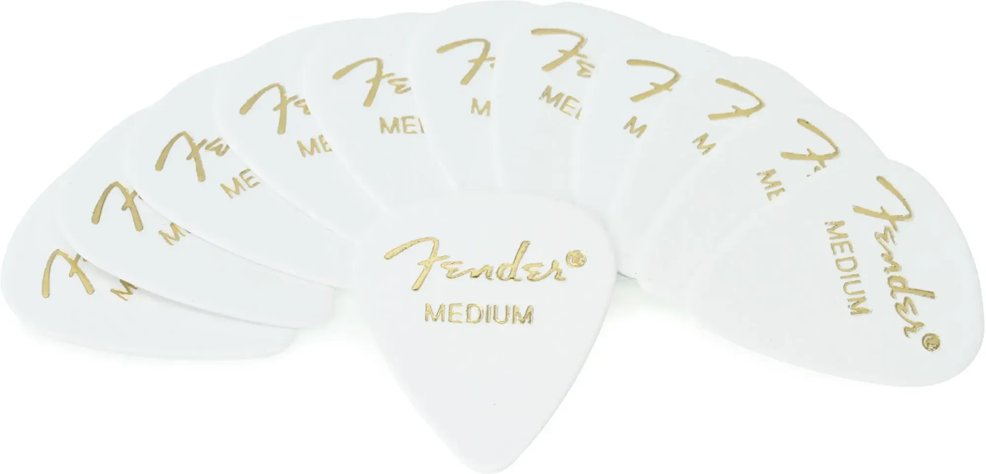 Медиаторы Fender 351 Classic Celluloid White Medium (12 штук)