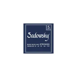 SADOWSKY Blue Label Bass String Set, Nickel, Taperwound, 5-Saiter, 040-125