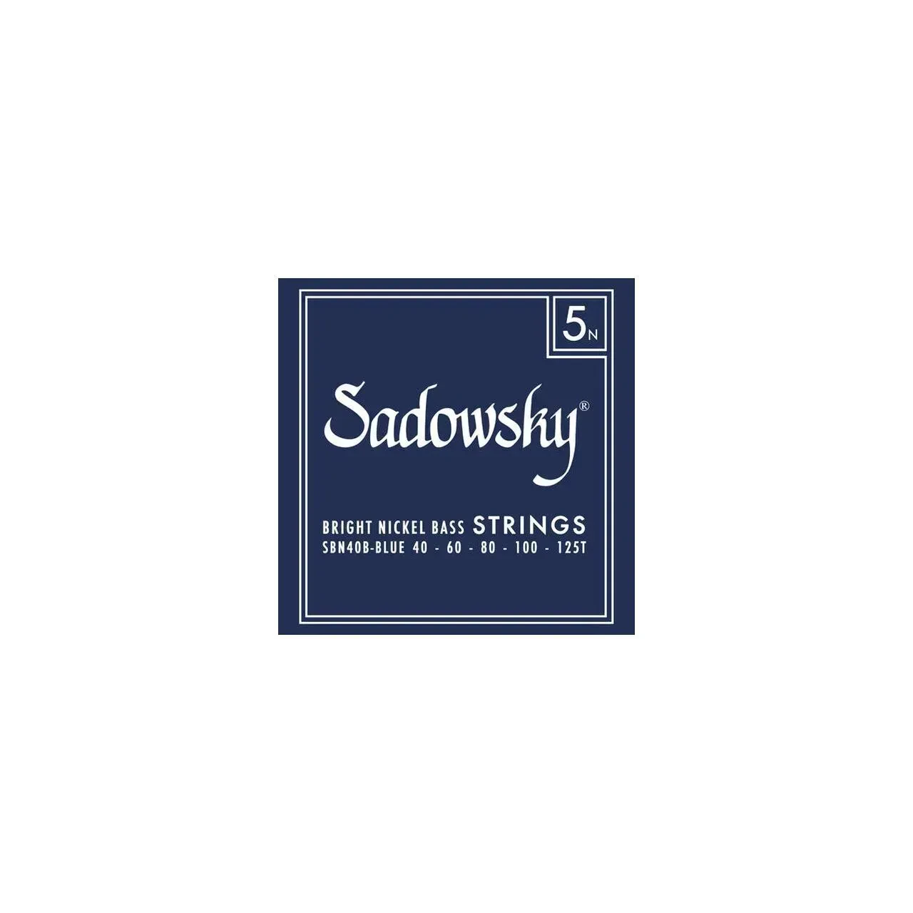 SADOWSKY Blue Label Bass String Set, Nickel, Taperwound, 5-Saiter, 040-125