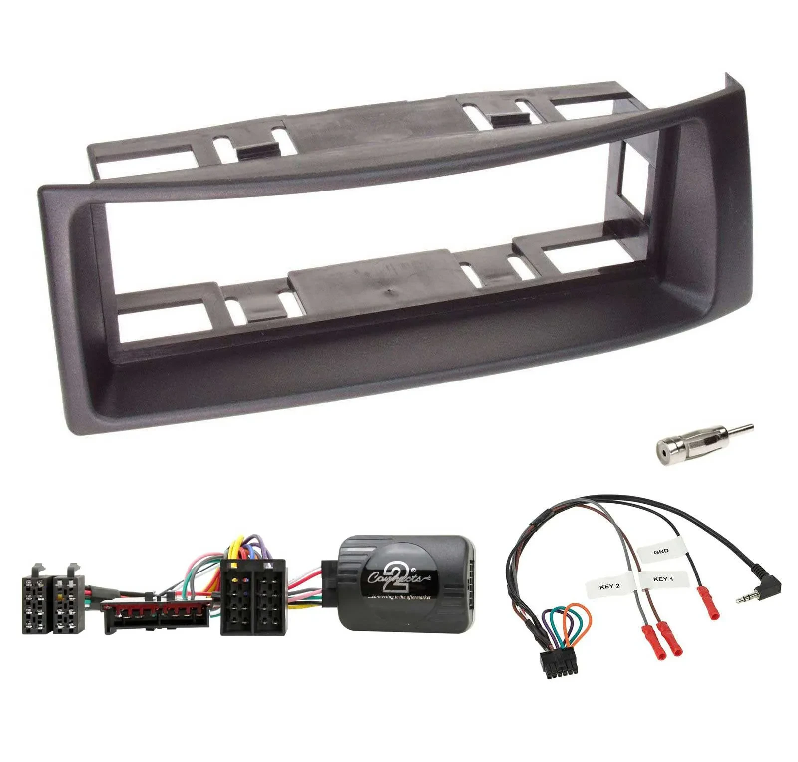 Radioset Lenkradadapter DIN Autoradio für Renault Megane 1996-2000 Scenic schwar