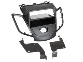 Einbaurahmen DIN Autoradio für Ford Fiesta 2008-2017 ohne Display schwarz