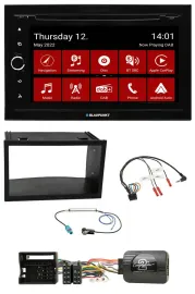 Blaupunkt 2DIN Lenkrad Bluetooth USB TMC DAB Navigation für VW Polo Passat Quadl