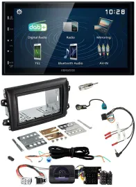 Автомагнитола для Fiat Ducato Serie 8 Kenwood 2DIN Bluetooth USB DAB