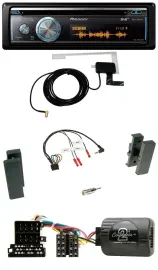 Автомагнитола Pioneer Bluetooth, DAB, USB, CD, поддержка управления на руле, совместима с Seat Leon 2002–2006 и Toledo