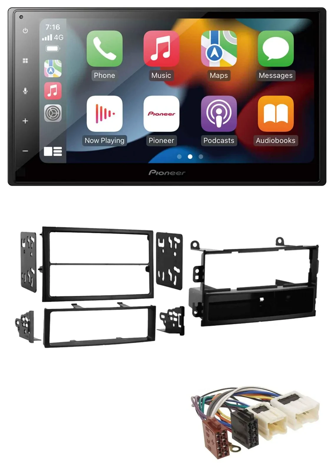 Автомагнитола для Nissan 350Z Roadster (2002–2005) Pioneer 2 DIN, DAB, Bluetooth, USB, MP3
