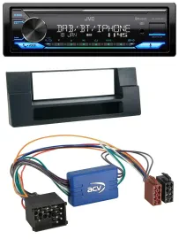 JVC Bluetooth DAB USB MP3 Autoradio für BMW 5er E39 X5 E53 Ablagefach Aktivsyste