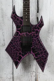 BC Rich Warlock Legacy with Floyd Rose Electric Guitar Purple Crackle