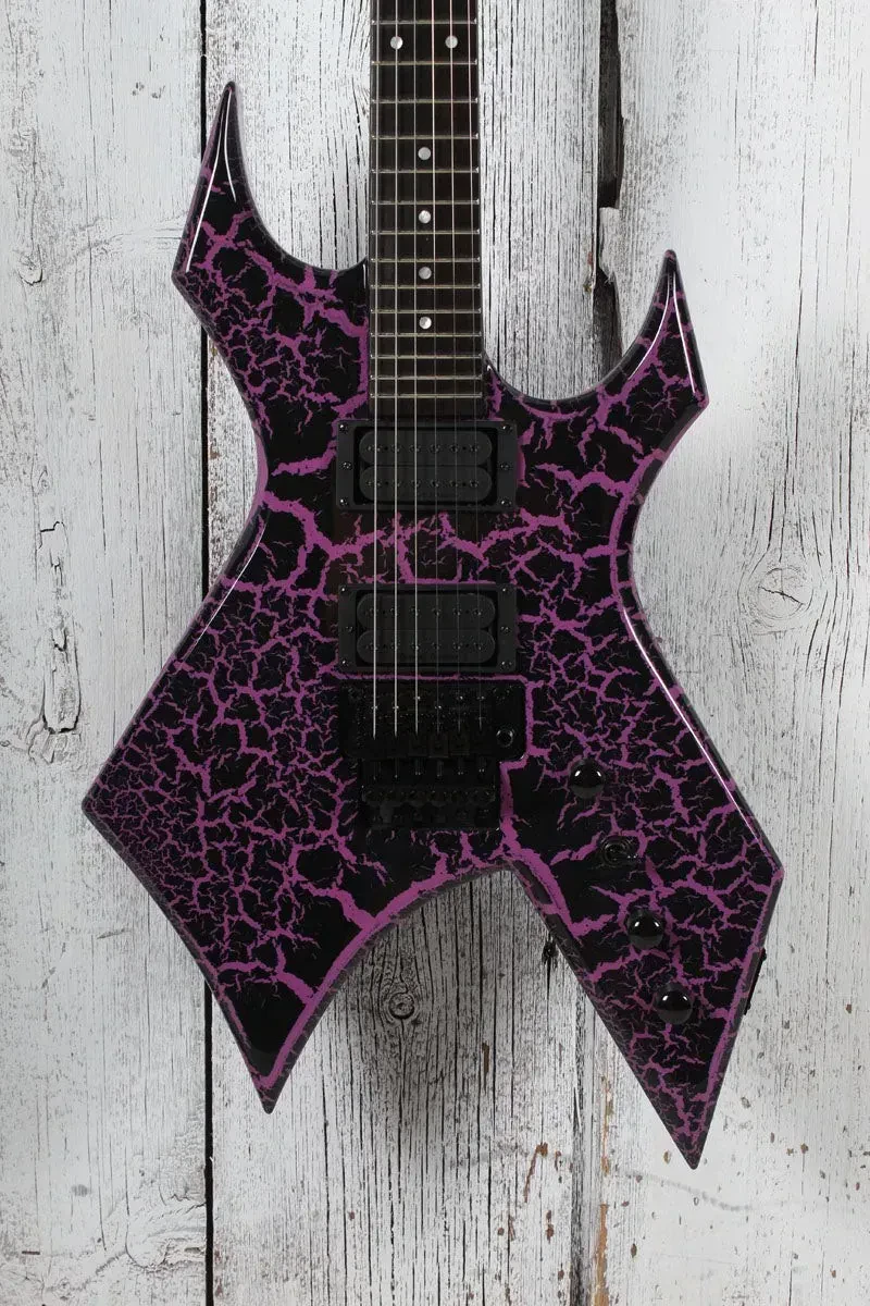 BC Rich Warlock Legacy with Floyd Rose Electric Guitar Purple Crackle