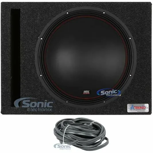 MTX 5515-44 15" 400W Dual 4 Ohm 15" Car Subwoofer with Vented Box Enclosure