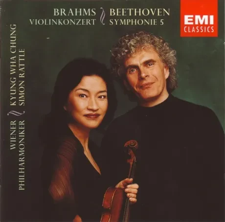 SIR SIMON RATTLE - Brahms / Beethoven: Violinkonzert / Symphonie 5 (CD)