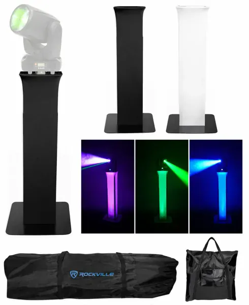 (1) Totem Light Stand+Black+White Scrims For American DJ Inno Beam LED