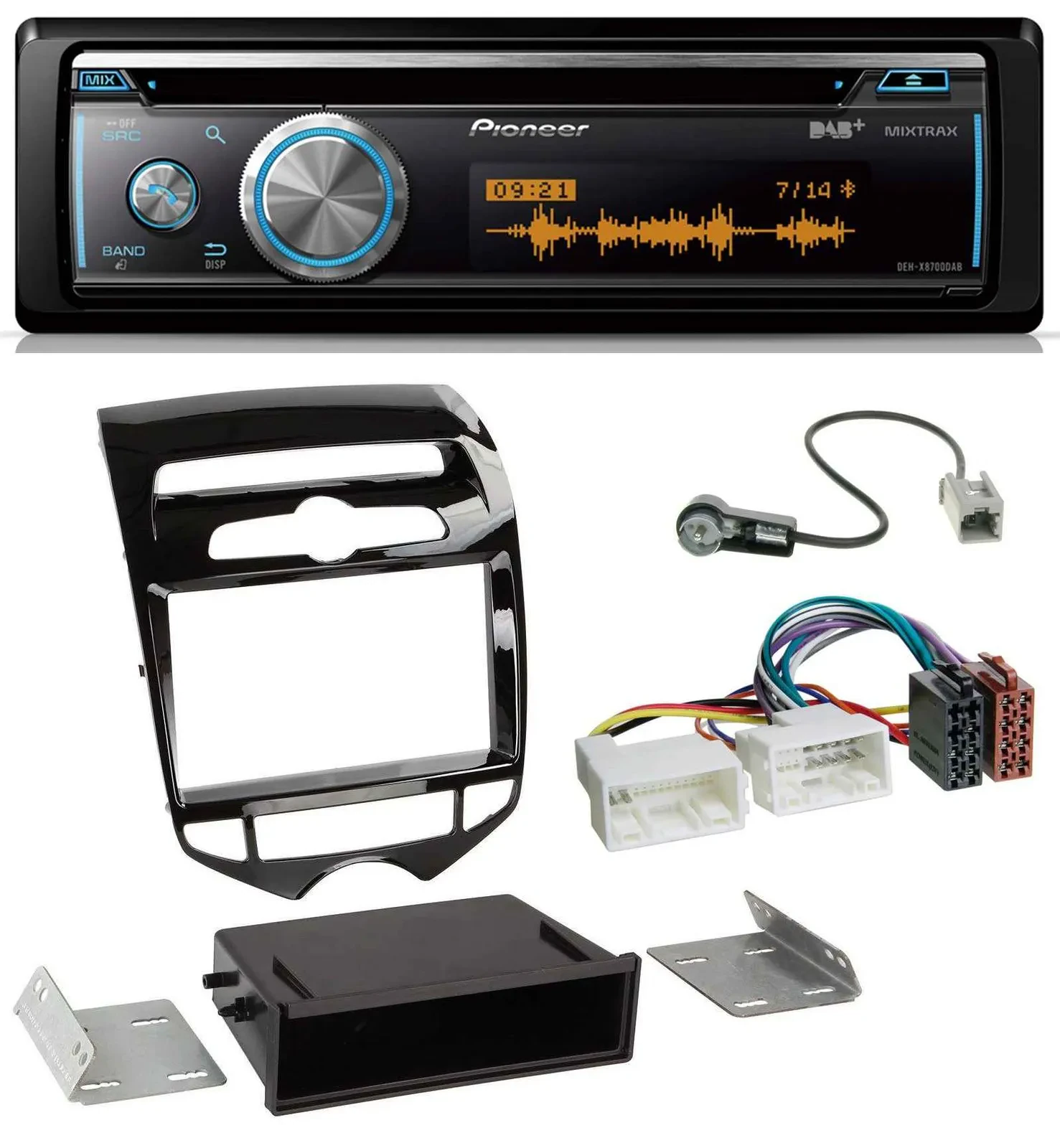 Автомагнитола Pioneer MP3, DAB, USB, CD, Bluetooth для Hyundai ix20 (с 2010) с автоматическим климат-контролем