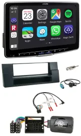 Alpine Lenkrad USB Bluetooth DAB Autoradio für BMW 5er 01-04 E39 Aktivsystem Abl