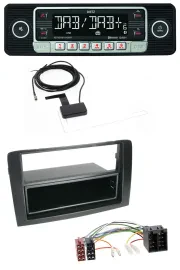 Dietz DAB Bluetooth USB MP3 Autoradio für Fiat Idea (350 03-11) schwarz