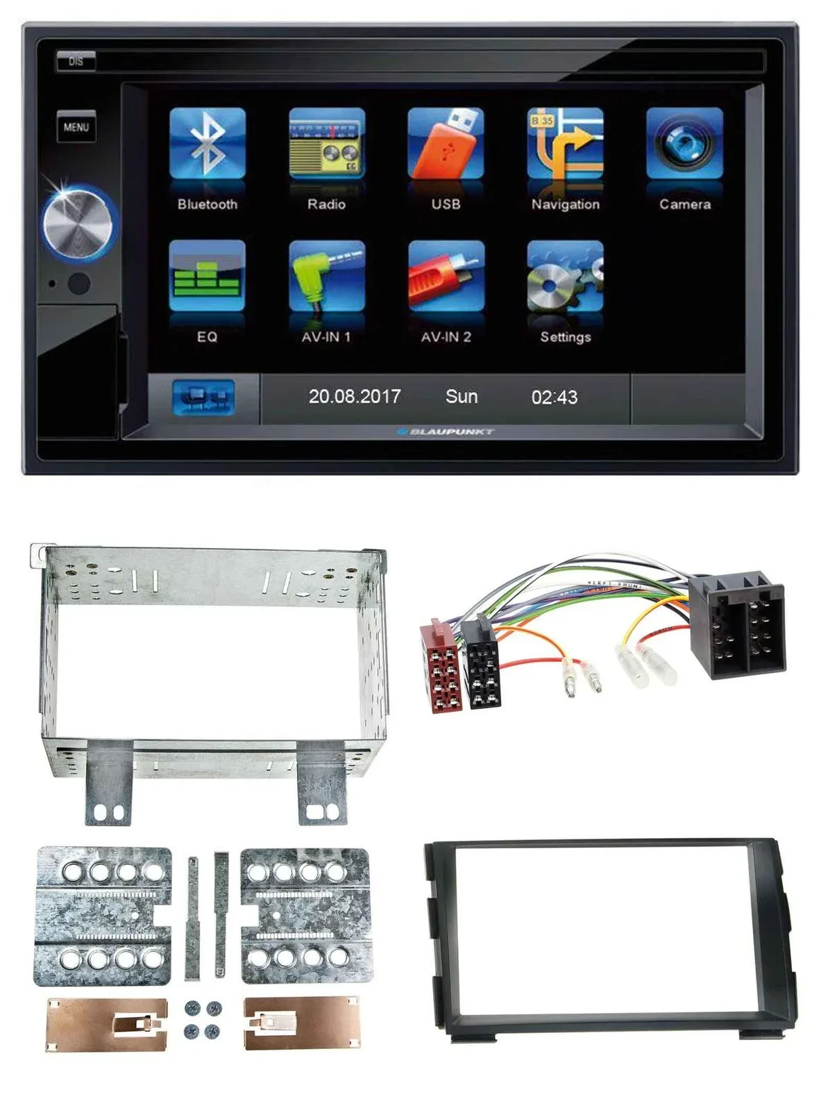 Blaupunkt SD Bluetooth 2DIN MP3 USB AUX Autoradio für Kia Ceed 09-12 proCeed 11-