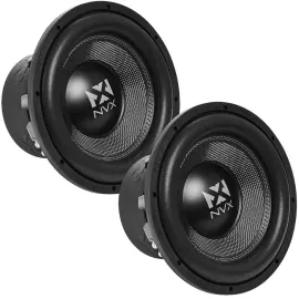2) NVX VCW122 12" 1000W RMS VC-Series Dual 2-ohm Car Audio Subwoofers