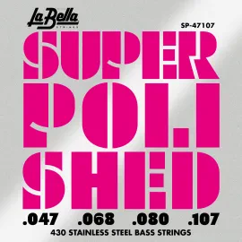 Струны для бас-гитары La Bella SP-47107 Super Polished 47-107