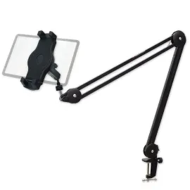 Держатель на микрофонную стойку для смартфона и планшета keepdrum MS138 черный