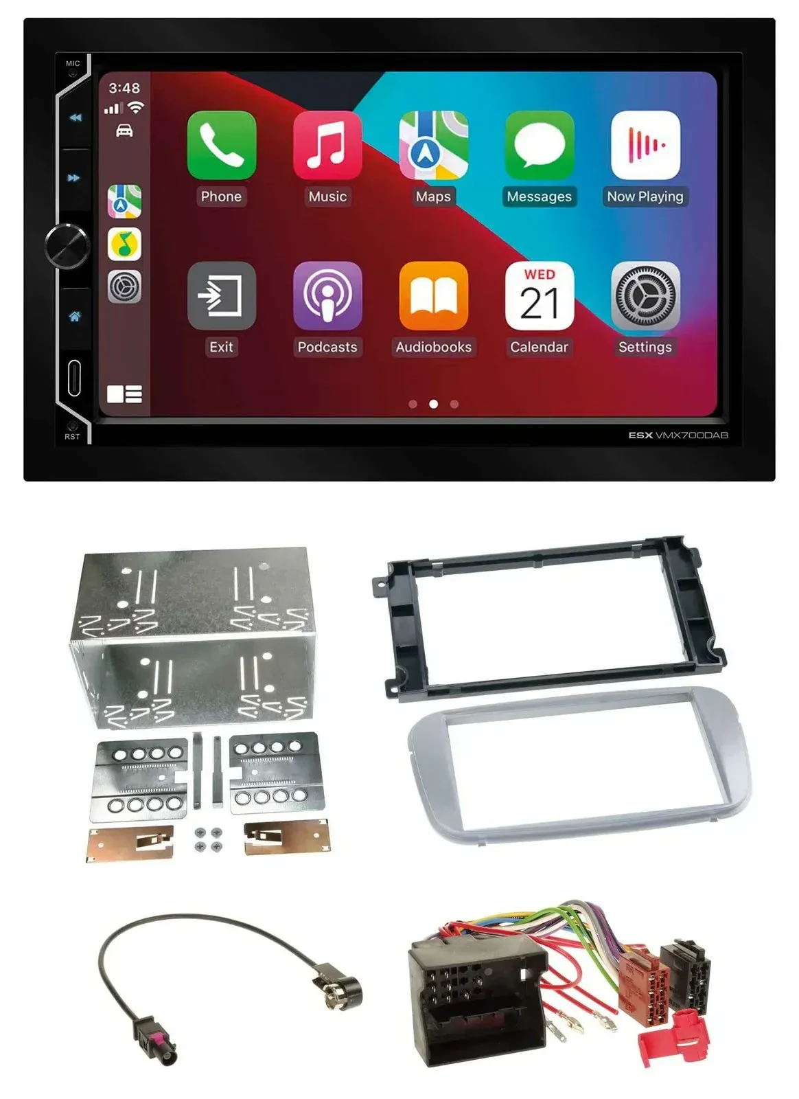 ESX 2DIN DAB USB MP3 Bluetooth Autoradio für Ford Mondeo 2007-2014 S-Max Profi s