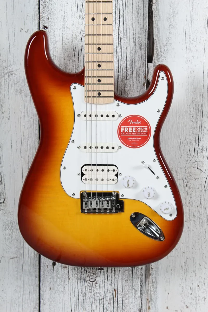 Squier Affinity Series Stratocaster FMT HSS Electric Guitar Sienna Sunburst