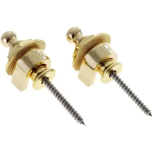 Крепление гитарного ремня Fire & Stone Strap Security Locks Set Gold