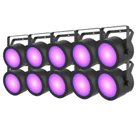 PAR-прожектор Chauvet DJ COREPARUV120ILS ультрафиолетовый, широкая засветка (набор, 10 шт.)